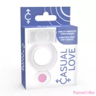CASUAL LOVE - RING VIBRATING DOUBLE PLEASURE TRANSPARENT