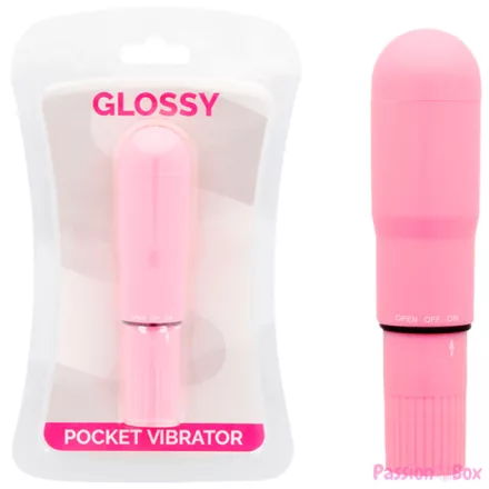 GLOSSY - POCKET VIBRATOR PINK