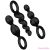 SATISFYER - ANAL PLUGS SET 3 PCS BLACK