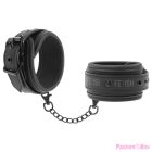 FETISH SUBMISSIVE - VEGAN LEATHER HANDCUFFS WITH NOPRENE LINING