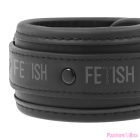 FETISH SUBMISSIVE - VEGAN LEATHER HANDCUFFS WITH NOPRENE LINING