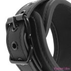 FETISH SUBMISSIVE - VEGAN LEATHER ANKLE CUFFS WITH NOPRENE LINING