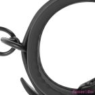 FETISH SUBMISSIVE - VEGAN LEATHER ANKLE CUFFS WITH NOPRENE LINING