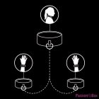 FETISH SUBMISSIVE - VEGAN LEATHER NECKLACE AND HANDCUFFS WITH NOPRENE LINING