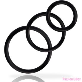 ADDICTED TOYS - RINGS SET FOR PENIS BLACK