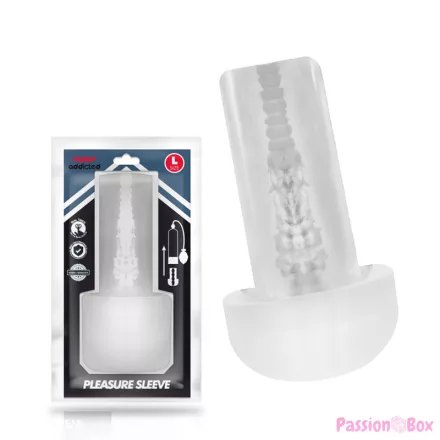 PUMP ADDICTED - PLEASURE SLEEVE MASTUBADOR SIZE L