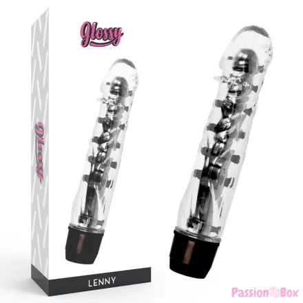 GLOSSY - LENNY VIBRATOR BLACK