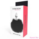 DARKNESS - EXTRA ANAL BUTTPLUG WITH TAIL BLACK 7 CM