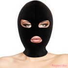 DARKNESS - BDSM SUBMISSION MASK MOUTH AND EYES BLACK
