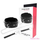 DARKNESS - COMFORTABLE POSTURE NECKLACE WITH LEATHER CHAIN