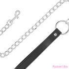 DARKNESS - SOFT LEATHER NECKLACE WITH CHAIN