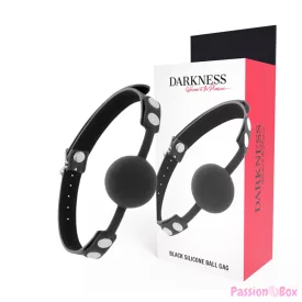 DARKNESS - BLACK SILICONE GAG