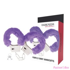 DARKNESS - LILAC LINED METAL HANDCUFFS