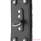 DARKNESS - BLACK ADJUSTABLE LEATHER HANDCUFFS WITH LINING