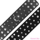 DARKNESS - SKULLS AND BONES BLACK SPIKED HANDCUFFS