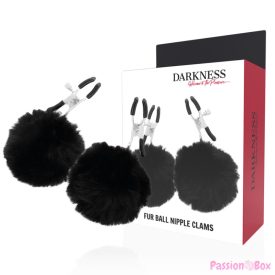 DARKNESS - NIPPLE CLAMPS WITH POM POMS 1