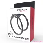 DARKNESS - DOUBLE FLEXIBLE PENIS RING