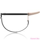 FETISH SUBMISSIVE HARNESS - FLESH SILICONE VIBRATOR 15 CM