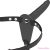 FETISH SUBMISSIVE HARNESS - BLACK SILICONE VIBRATOR 15 CM