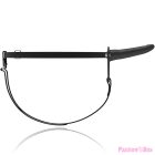 FETISH SUBMISSIVE HARNESS - BLACK SILICONE VIBRATOR 15 CM