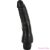 SEVEN CREATIONS - VINYL P-SHAPE VIBRATOR BLACK PENIS 20 CM