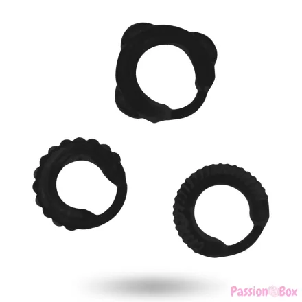 ADDICTED TOYS - C-RING SET BLACK