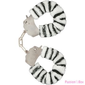 TOYJOY - FURRY FUN CUFFS BONDAGE ZEBRA