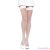 LEG AVENUE - NYLON FISHNET THIGH HIGHS WHITE
