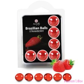 SECRETPLAY - SET 6 BRAZILIAN BALLS STRAWBERRY