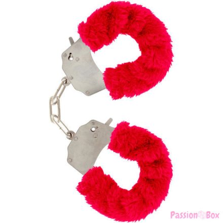 TOYJOY - FURRY FUN CUFFS BONDAGE RED