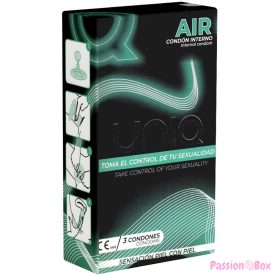 UNIQ - AIR LATEX FREE FEMALE CONDOM 3 UNITS