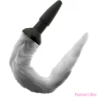 DARKNESS - SILICONE ANAL PLUG WITH GRAY TAIL