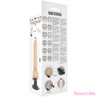 BASECOCK - REALISTIC VIBRATOR REMOTE CONTROL NATURAL WITH TESTICLES 19.5 CM -O- 4 CM