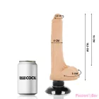 BASECOCK - REALISTIC VIBRATOR 2-1 FLESH 18.5 CM -O- 4 CM