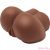 ACT - BIG ASS REALISTIC MASTURBATOR WITH BROWN VIBRATOR