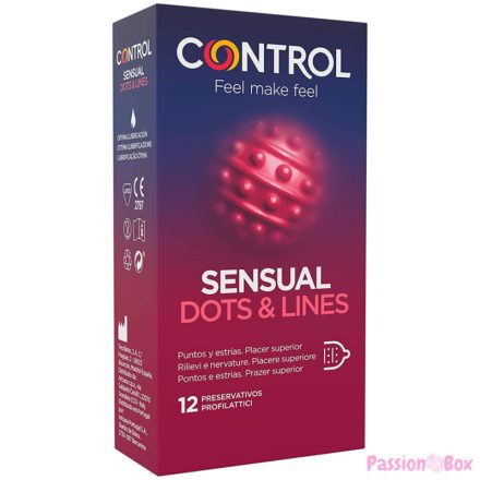 CONTROL - SENSUAL DOTS & LINES POINTS AND STRETCH MARKS 12 UNITS