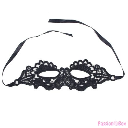 QUEEN LINGERIE - BLACK MASK ONE SIZE