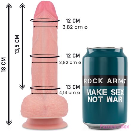 ROCKARMY - LIQUID SILICONE PREMIUM MUSTANG REALISTIC 18 CM -O- 4.14 CM