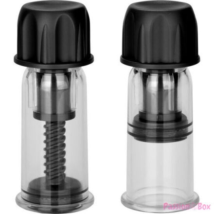 CALEXOTICS - COLT SUCTION CUPS WITH STIMULATING WAVES FOR THE NIPPLE, BLACK