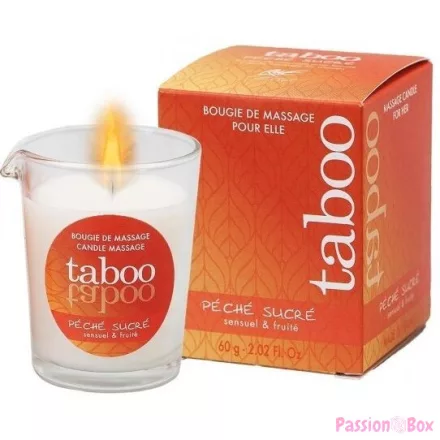 RUF - TABOO MASSAGE CANDLE FOR HER PECHE SUCRE NECTARINE AROMA