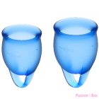 SATISFYER - FEEL CONFIDENT MENSTRUAL CUP DARK BLUE 15 + 20 ML