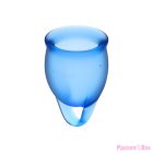 SATISFYER - FEEL CONFIDENT MENSTRUAL CUP DARK BLUE 15 + 20 ML