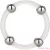 CALEXOTICS - STEEL BEADED SILICONE RING L