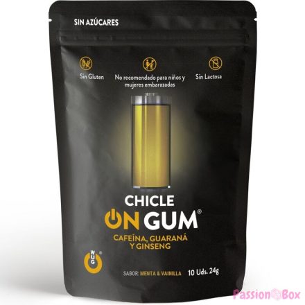 WUG GUM - ON CAFFEINE, GINSENG AND GUARANA GUM 10 UNITS