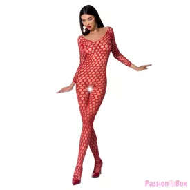 PASSION - WOMAN BS077 BODYSTOCKING ONE SIZE RED