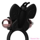 COQUETTE CHIC DESIRE - COCK RING BUTTERFLY WITH VIBRATOR BLACK/ GOLD