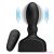MR PLAY - BLACK INFLATABLE ANAL PLUG REMOTE CONTROL
