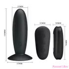 MR PLAY - ANAL PLUG WITH VIBRATION BLACK REMOTE CONTROL