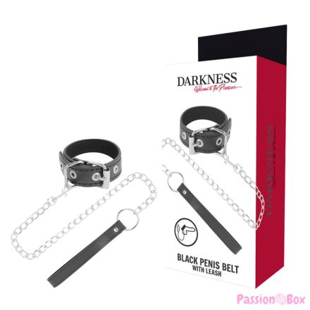 DARKNESS - PENIS RING WITH STRAP