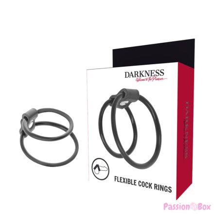 DARKNESS - ENHANCING DUO PENIS RINGS.